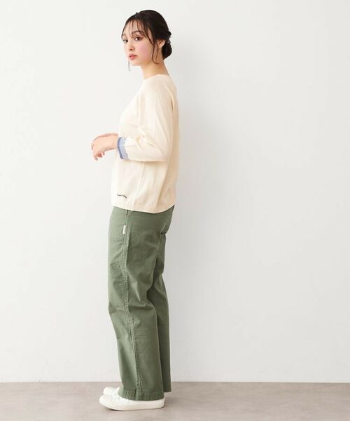 LAURA ASHLEY / ローラ アシュレイ ニット・セーター | 【日本製/八分袖/ワンマイルウエア】コットン コンパクトヤーン プルオーバー | 詳細3