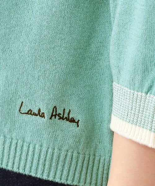 LAURA ASHLEY / ローラ アシュレイ ニット・セーター | 【日本製/八分袖/ワンマイルウエア】コットン コンパクトヤーン プルオーバー | 詳細8