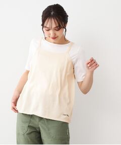 LAURA ASHLEY / ローラ アシュレイ キャミソール・チューブトップ | 【日本製/ワンマイルウエア】コットン コンパクトヤーン キャミソール