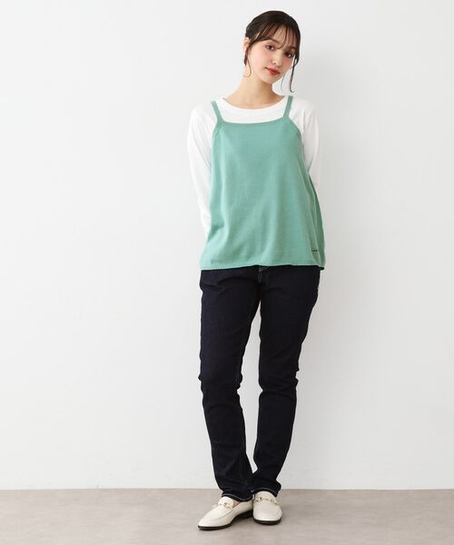 LAURA ASHLEY / ローラ アシュレイ キャミソール・チューブトップ | 【日本製/ワンマイルウエア】コットン コンパクトヤーン キャミソール | 詳細6