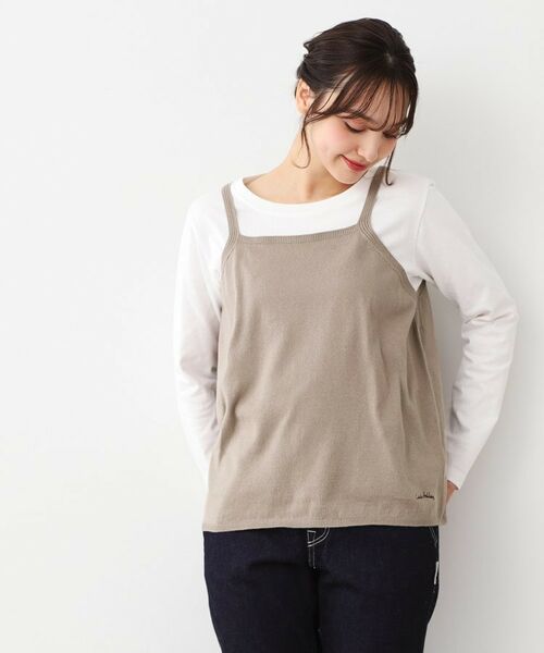 LAURA ASHLEY / ローラ アシュレイ キャミソール・チューブトップ | 【日本製/ワンマイルウエア】コットン コンパクトヤーン キャミソール | 詳細9