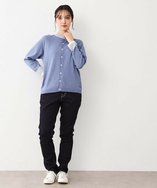 LAURA ASHLEY / ローラ アシュレイ カーディガン・ボレロ | 【WEB限定色！/日本製/ワンマイルウエア】 コットン コンパクトヤーン カーディガン | 詳細2