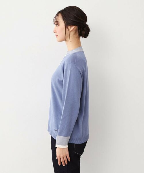 LAURA ASHLEY / ローラ アシュレイ カーディガン・ボレロ | 【WEB限定色！/日本製/ワンマイルウエア】 コットン コンパクトヤーン カーディガン | 詳細6