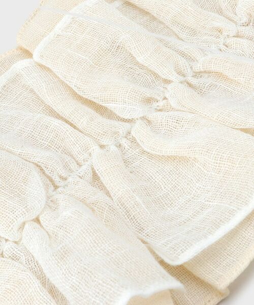 LAURA ASHLEY / ローラ アシュレイ マフラー・ショール・スヌード・ストール | 【綿麻素材／差し込み式】フリルストール | 詳細3