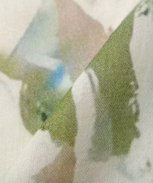 LAURA ASHLEY / ローラ アシュレイ マフラー・ショール・スヌード・ストール | 【モダールシルク混／インド製】大判ストール | 詳細3