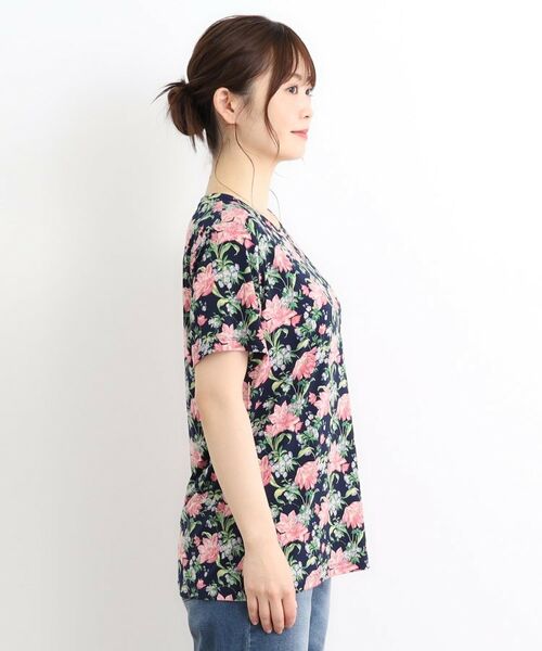 LAURA ASHLEY / ローラ アシュレイ カットソー | 【洗える／ジャージ素材／同柄アイテムあり】シャーボーン柄プルオーバー | 詳細10