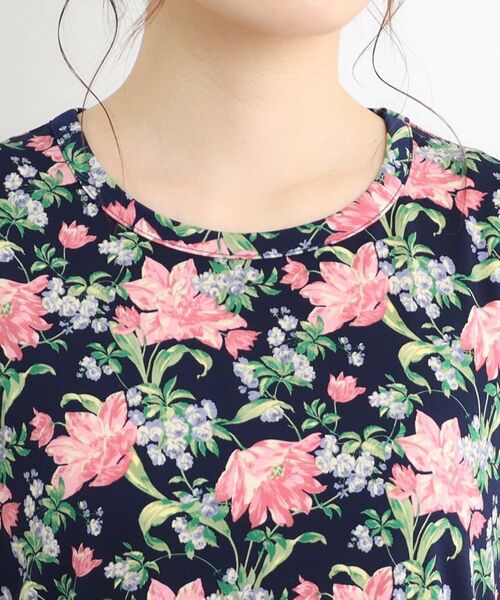 LAURA ASHLEY / ローラ アシュレイ カットソー | 【洗える／ジャージ素材／同柄アイテムあり】シャーボーン柄プルオーバー | 詳細12