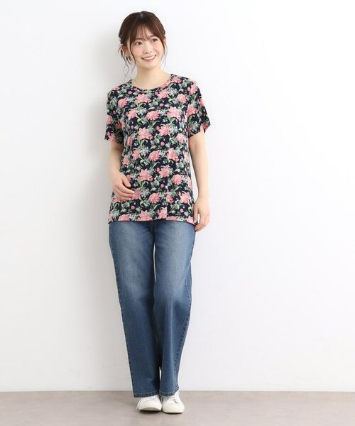 LAURA ASHLEY / ローラ アシュレイ カットソー | 【洗える／ジャージ素材／同柄アイテムあり】シャーボーン柄プルオーバー | 詳細2