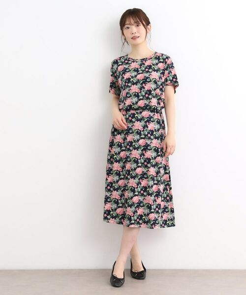 LAURA ASHLEY / ローラ アシュレイ カットソー | 【洗える／ジャージ素材／同柄アイテムあり】シャーボーン柄プルオーバー | 詳細3