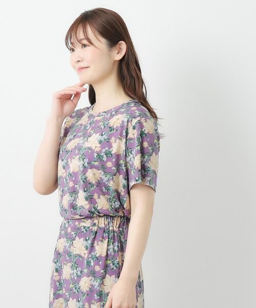 LAURA ASHLEY / ローラ アシュレイ カットソー | 【洗える／ジャージ素材／同柄アイテムあり】シャーボーン柄プルオーバー | 詳細5