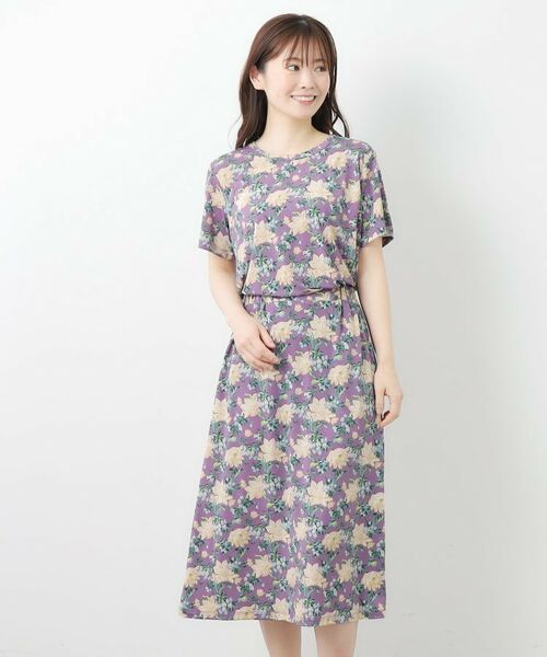 LAURA ASHLEY / ローラ アシュレイ カットソー | 【洗える／ジャージ素材／同柄アイテムあり】シャーボーン柄プルオーバー | 詳細6