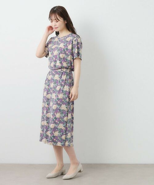 LAURA ASHLEY / ローラ アシュレイ カットソー | 【洗える／ジャージ素材／同柄アイテムあり】シャーボーン柄プルオーバー | 詳細7