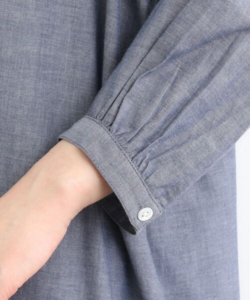 LAURA ASHLEY / ローラ アシュレイ ロング・マキシ丈ワンピース | 【コットン100%/羽織に使える/シャンブレー】シャツワンピース | 詳細10