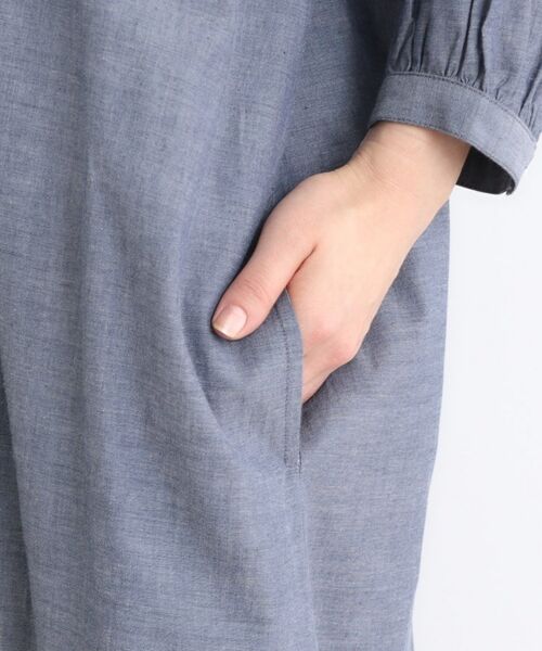 LAURA ASHLEY / ローラ アシュレイ ロング・マキシ丈ワンピース | 【コットン100%/羽織に使える/シャンブレー】シャツワンピース | 詳細11