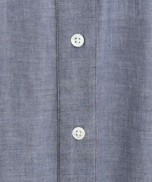 LAURA ASHLEY / ローラ アシュレイ ロング・マキシ丈ワンピース | 【コットン100%/羽織に使える/シャンブレー】シャツワンピース | 詳細4