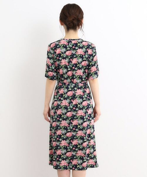 LAURA ASHLEY / ローラ アシュレイ ミニ丈・ひざ丈ワンピース | 【洗える/ジャージ素材/同柄アイテムあり】シャーボーン柄ワンピース | 詳細11