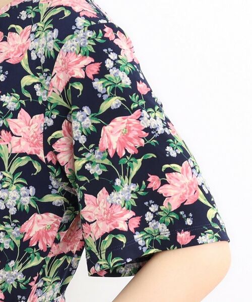 LAURA ASHLEY / ローラ アシュレイ ミニ丈・ひざ丈ワンピース | 【洗える/ジャージ素材/同柄アイテムあり】シャーボーン柄ワンピース | 詳細13