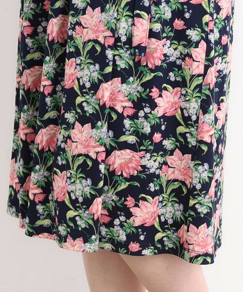 LAURA ASHLEY / ローラ アシュレイ ミニ丈・ひざ丈ワンピース | 【洗える/ジャージ素材/同柄アイテムあり】シャーボーン柄ワンピース | 詳細15