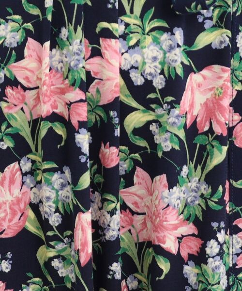 LAURA ASHLEY / ローラ アシュレイ ミニ丈・ひざ丈ワンピース | 【洗える/ジャージ素材/同柄アイテムあり】シャーボーン柄ワンピース | 詳細4