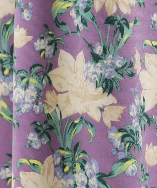 LAURA ASHLEY / ローラ アシュレイ ミニ丈・ひざ丈ワンピース | 【洗える/ジャージ素材/同柄アイテムあり】シャーボーン柄ワンピース | 詳細8