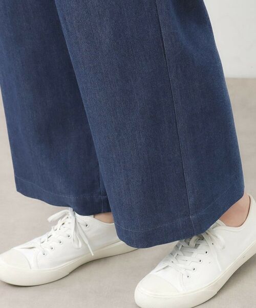 LAURA ASHLEY / ローラ アシュレイ デニムパンツ | 【STORY掲載!/ウエストゴム/タックあり】セルロースデニム イージーパンツ | 詳細15