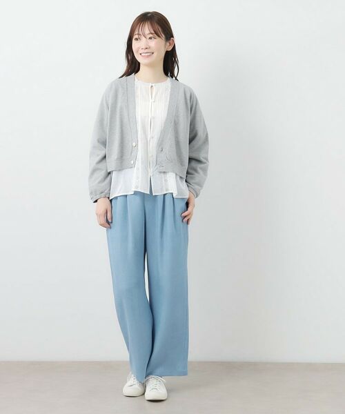 LAURA ASHLEY / ローラ アシュレイ デニムパンツ | 【STORY掲載!/ウエストゴム/タックあり】セルロースデニム イージーパンツ | 詳細3