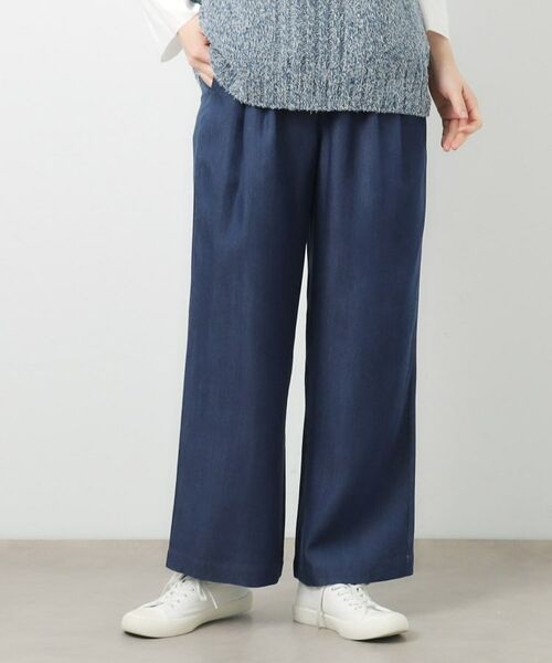 LAURA ASHLEY / ローラ アシュレイ デニムパンツ | 【STORY掲載!/ウエストゴム/タックあり】セルロースデニム イージーパンツ | 詳細5