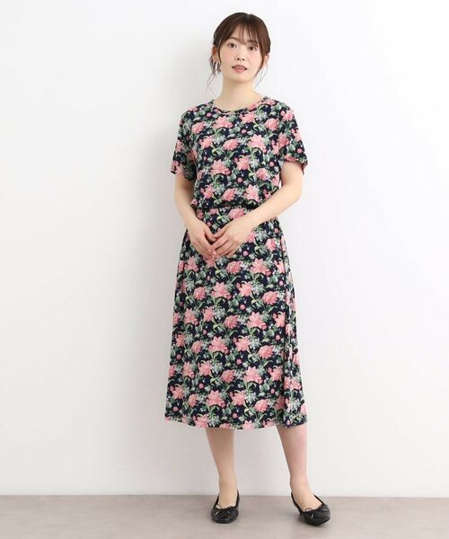 LAURA ASHLEY / ローラ アシュレイ スカート | 【洗える／ジャージ素材／同柄アイテムあり】シャーボーン柄スカート | 詳細2