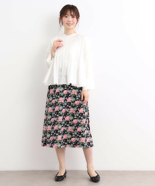 LAURA ASHLEY / ローラ アシュレイ スカート | 【洗える／ジャージ素材／同柄アイテムあり】シャーボーン柄スカート | 詳細3