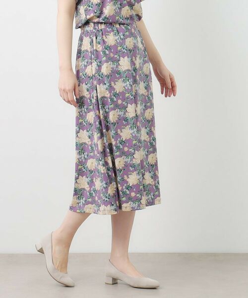 LAURA ASHLEY / ローラ アシュレイ スカート | 【洗える／ジャージ素材／同柄アイテムあり】シャーボーン柄スカート | 詳細5