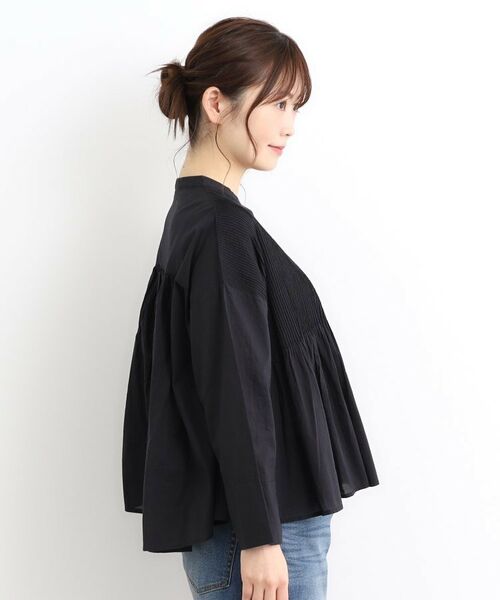 LAURA ASHLEY / ローラ アシュレイ シャツ・ブラウス | 【コットン100％／羽織に使える】ピンタックフレアブラウス | 詳細10