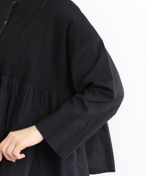 LAURA ASHLEY / ローラ アシュレイ シャツ・ブラウス | 【コットン100％／羽織に使える】ピンタックフレアブラウス | 詳細13