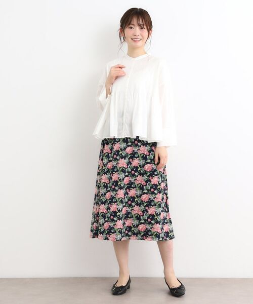 LAURA ASHLEY / ローラ アシュレイ シャツ・ブラウス | 【コットン100％／羽織に使える】ピンタックフレアブラウス | 詳細3