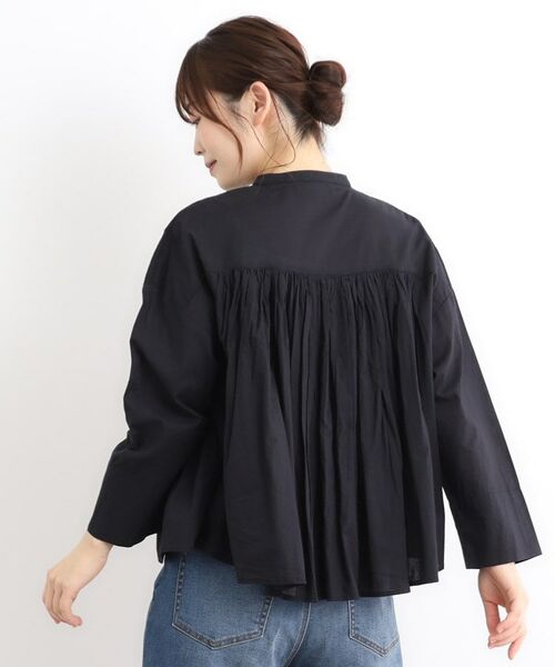 LAURA ASHLEY / ローラ アシュレイ シャツ・ブラウス | 【コットン100％／羽織に使える】ピンタックフレアブラウス | 詳細6