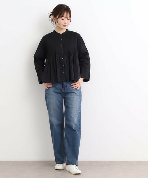 LAURA ASHLEY / ローラ アシュレイ シャツ・ブラウス | 【コットン100％／羽織に使える】ピンタックフレアブラウス | 詳細7