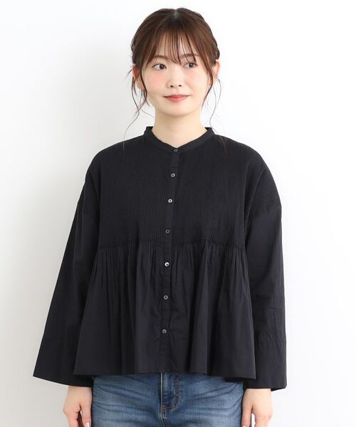 LAURA ASHLEY / ローラ アシュレイ シャツ・ブラウス | 【コットン100％／羽織に使える】ピンタックフレアブラウス | 詳細9