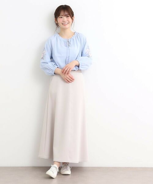 LAURA ASHLEY / ローラ アシュレイ シャツ・ブラウス | 【コットン100％／刺繍入り】ウェストウェル バンチ柄刺繍ブラウス | 詳細7