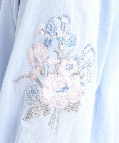 LAURA ASHLEY / ローラ アシュレイ シャツ・ブラウス | 【コットン100％／刺繍入り】ウェストウェル バンチ柄刺繍ブラウス | 詳細8