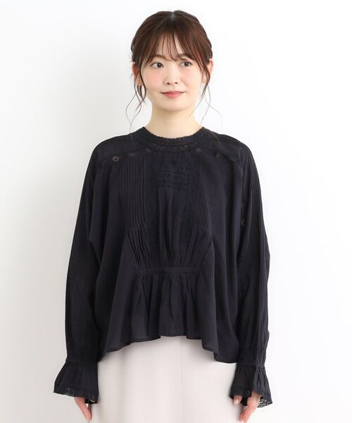 LAURA ASHLEY / ローラ アシュレイ シャツ・ブラウス | 【前後2WAY／羽織に使える】 リバーレースブラウス | 詳細15