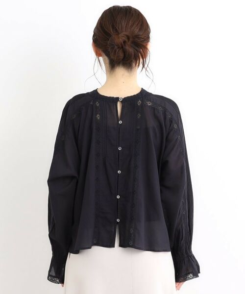 LAURA ASHLEY / ローラ アシュレイ シャツ・ブラウス | 【前後2WAY／羽織に使える】 リバーレースブラウス | 詳細17