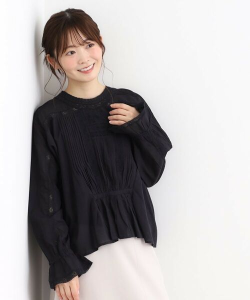 LAURA ASHLEY / ローラ アシュレイ シャツ・ブラウス | 【前後2WAY／羽織に使える】 リバーレースブラウス | 詳細8