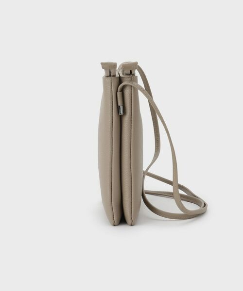 LAURA ASHLEY / ローラ アシュレイ ショルダーバッグ | 【牛革レザー／ショルダー長さ調節可】フラットバッグ | 詳細13