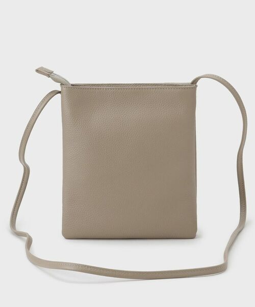 LAURA ASHLEY / ローラ アシュレイ ショルダーバッグ | 【牛革レザー／ショルダー長さ調節可】フラットバッグ | 詳細14