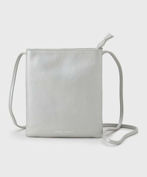 LAURA ASHLEY / ローラ アシュレイ ショルダーバッグ | 【牛革レザー／ショルダー長さ調節可】フラットバッグ | 詳細9