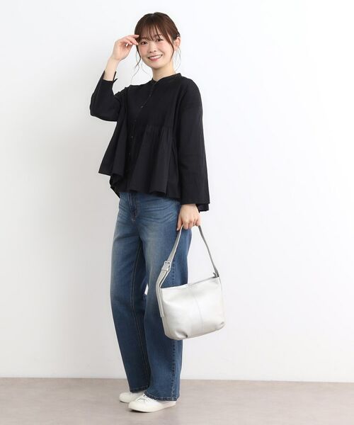 LAURA ASHLEY / ローラ アシュレイ ショルダーバッグ | 【牛革レザー／ショルダー長さ調節可】ワンハンドルバッグ | 詳細2