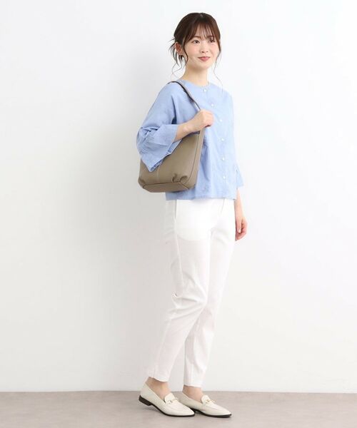 LAURA ASHLEY / ローラ アシュレイ ショルダーバッグ | 【牛革レザー／ショルダー長さ調節可】ワンハンドルバッグ | 詳細4