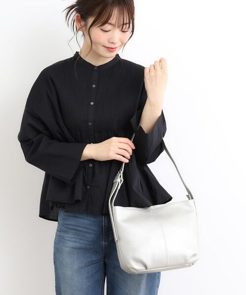 LAURA ASHLEY/ローラ アシュレイ 【牛革レザー/ショルダー長さ調節可】ワンハンドルバッグ シルバー(006) 00(FREE) LAURA ASHLEY/ローラ アシュレイ 【牛革レザー/ショルダー長さ調節可】ワンハンドルバッグ シルバー(006) 00(FREE)