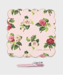 LAURA ASHLEY / ローラ アシュレイ ハンカチ | 【WEB限定】ヴィンテージソルジャー フリクションボール3 スリム038＆カミール柄 プリントハンカチ セット （ローラアシュレイ ギフト袋＆シール）付き