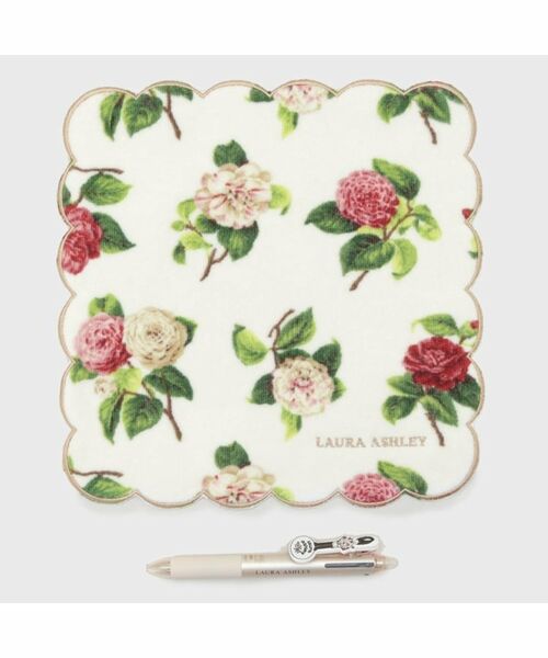 LAURA ASHLEY / ローラ アシュレイ ハンカチ | 【WEB限定】ヴィンテージソルジャー フリクションボール3 スリム038＆カミール柄 プリントハンカチ セット （ローラアシュレイ ギフト袋＆シール）付き | 詳細9