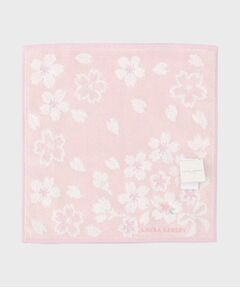 LAURA ASHLEY / ローラ アシュレイ ハンカチ | 桜＆リボン タオルハンカチ